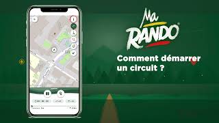 Comment démarrer un suivi de circuit dans l'application MaRando ?