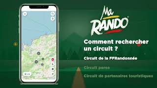 Comment rechercher un circuit dans l'application MaRando ?